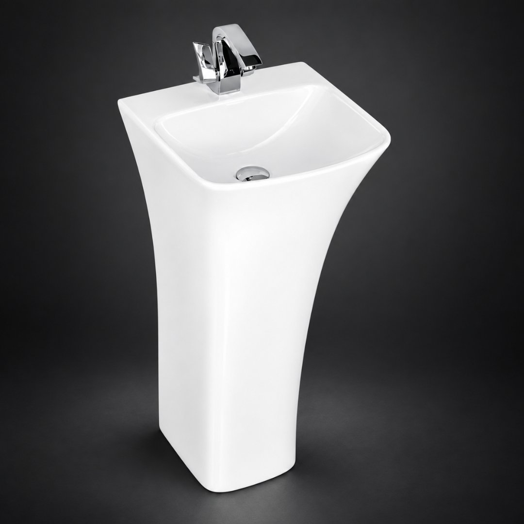 ACME White One Piece Basin Wash Basin - My Home Studio